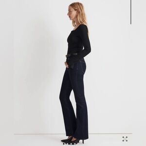 Madewell Blue Flare Wide Leg Jeans High-Rise